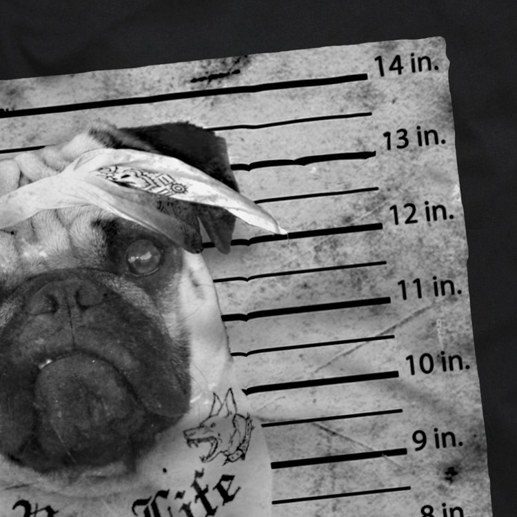 Mops Tattoo TShirt Damen pug hund tatoo rock motorrad tattoed rocker